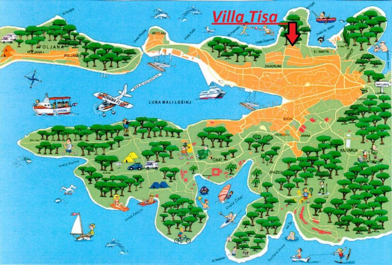 Apartments Vila Tisa Mali Lošinj Exterior foto
